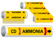 Pipe Markers - Ammonia Refrigeration