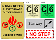 Stairs & Stairway Signs