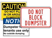Trash - Dumpster Rules