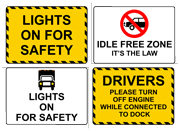 Truck Operation / Safety Signs