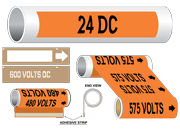 Electrical Pipe Markers - DC Voltage