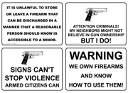 Gun / Weapons Warning Signs