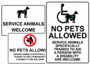 Service Animal / Pet Rules