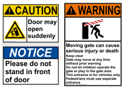 Exit & Entrance - Surface Mount Signs