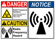 RF / Microwave - ANSI Caution