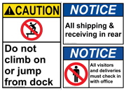 ANSI Caution - Truck, Shipping & Receiving