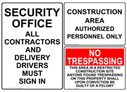 Signs for Construction Sites