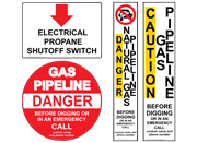 Gas Pipeline Utility Signs