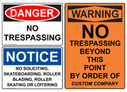 No Trespassing - OSHA