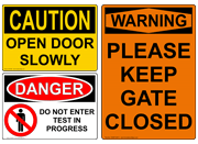 Exit & Entrance - Surface Mount Signs
