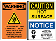 ANSI Caution - Hot & Burn Hazard