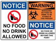 ANSI Caution - Food and Drink