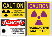 ANSI Caution - Radiation & UV