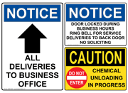 OSHA Caution - Truck, Shipping & Receiving