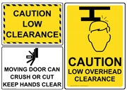 Clearance & Floor Capacity Signs