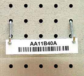 1 in. x 4 in. Wire Rack Flat Label Tags 50 pk