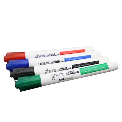 Wide Chisel Point Dry Erase Marker 4 pk
