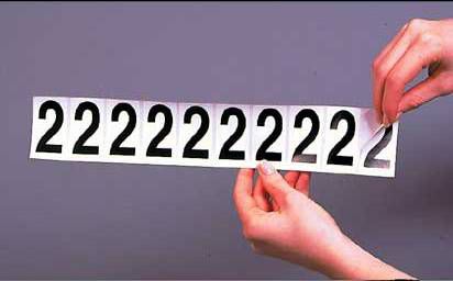 2 in. Adhesive Numbers