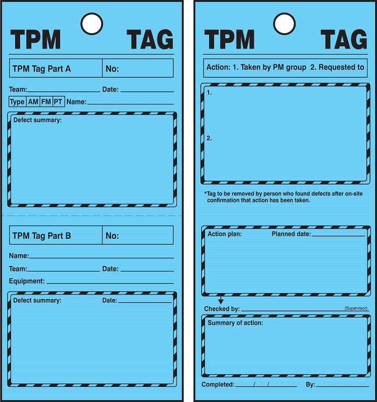 TPM Blue Tags, 25 pk