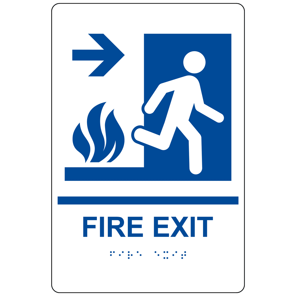 Emergency exit design Royalty Free Vector Image
