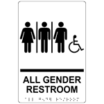 ADA All Gender Restroom Sign RRE-25416_BLKonWHT Gender Neutral