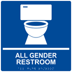 ADA All Gender Restroom Sign RRE-25422-99_WHTonBLU Gender Neutral