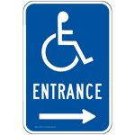 ADA Entrance Sign PKE-20733 Parking Handicapped