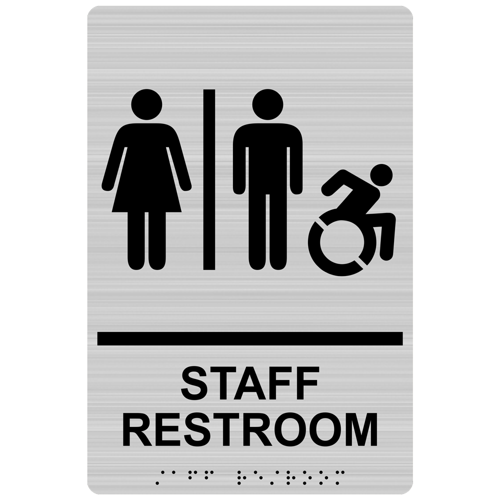 Portrait New York|Connecticut ADA Staff Restroom Sign RRE-14834R ...