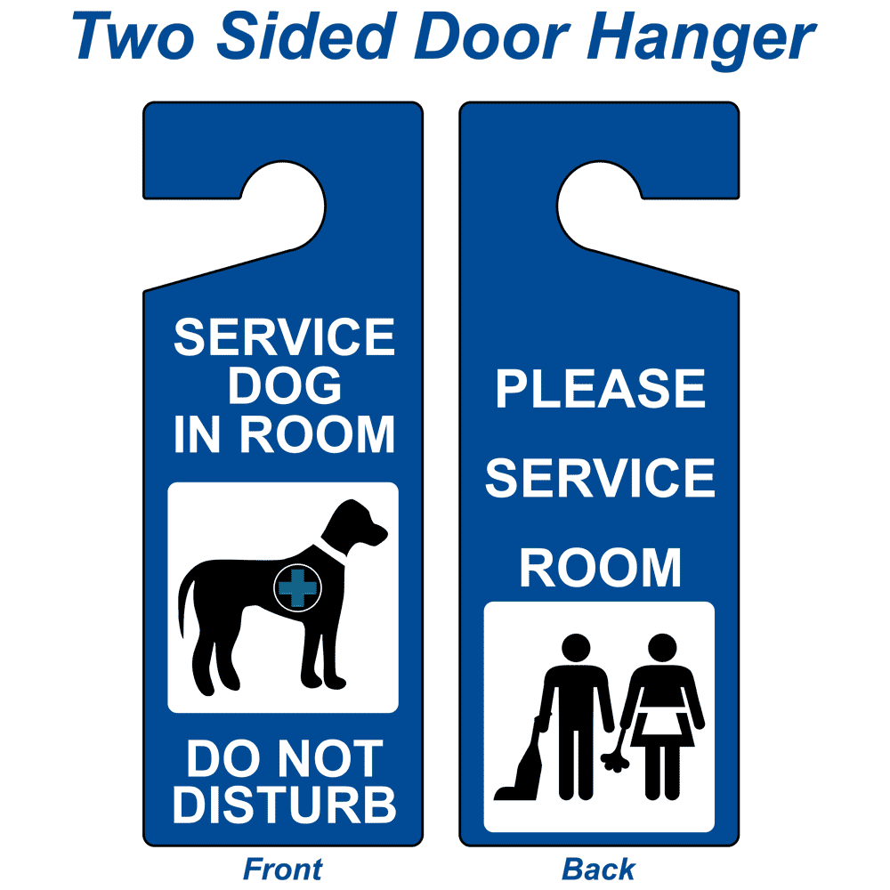 Do Not Disturb the Dog Plastic Door Knob Hanger Sign 