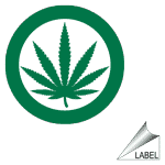 Pictogram Marijuana Permitted Label LABEL_PROHIB_1339_a