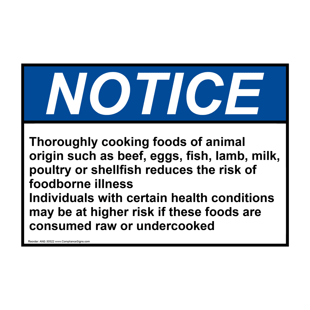 Consumer Advisory Sign