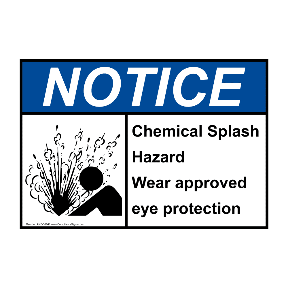 splash hazard eye protection