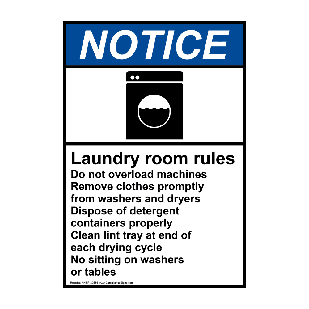 vertical-laundry-room-rules-sign-ansi-notice-policies-regulations