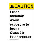 Portrait ANSI Laser Radiation Avoid Exposure Sign ACEP-33054