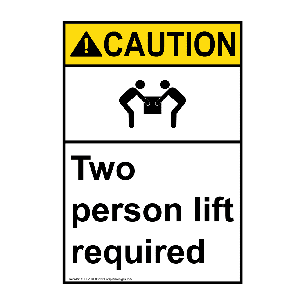 vertical-two-person-lift-required-sign-ansi-caution