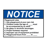 ANSI Playground Rules 1. Use Playground At Your Sign ANE-36619