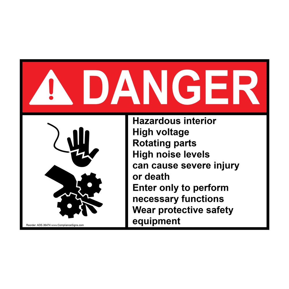 USA WARNING看板 DECAL PTO WARNING