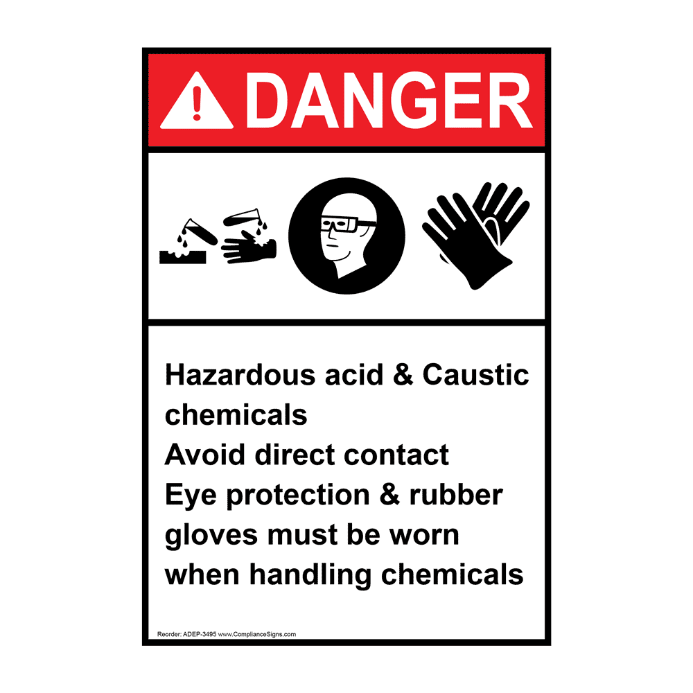 caustic chemicals