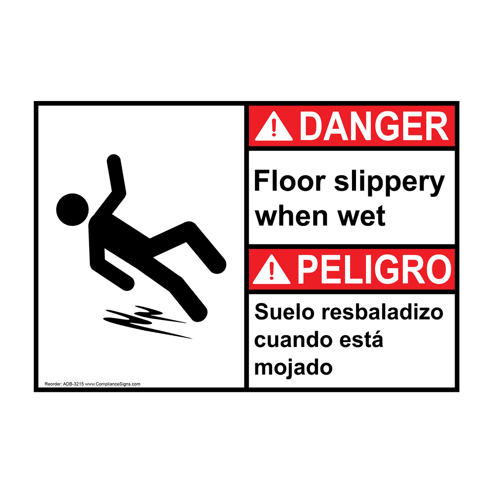 VSafety Cartello Attenzione Pavimento Bagnato: 3 Pezzi 200x300 Mm, Norme EN ISO 7010