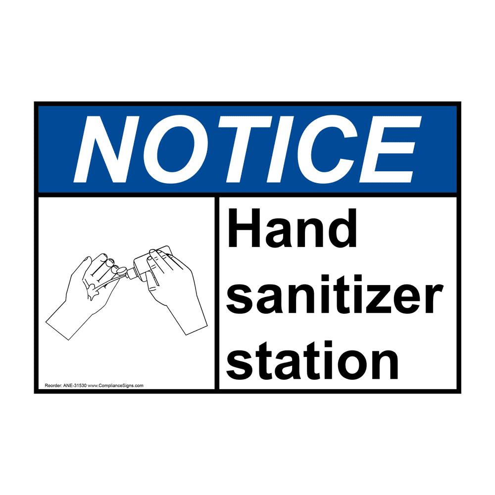Poster Notice Sign Stop Here Sanitising Station Sanitise Hands Directive A0/A1 