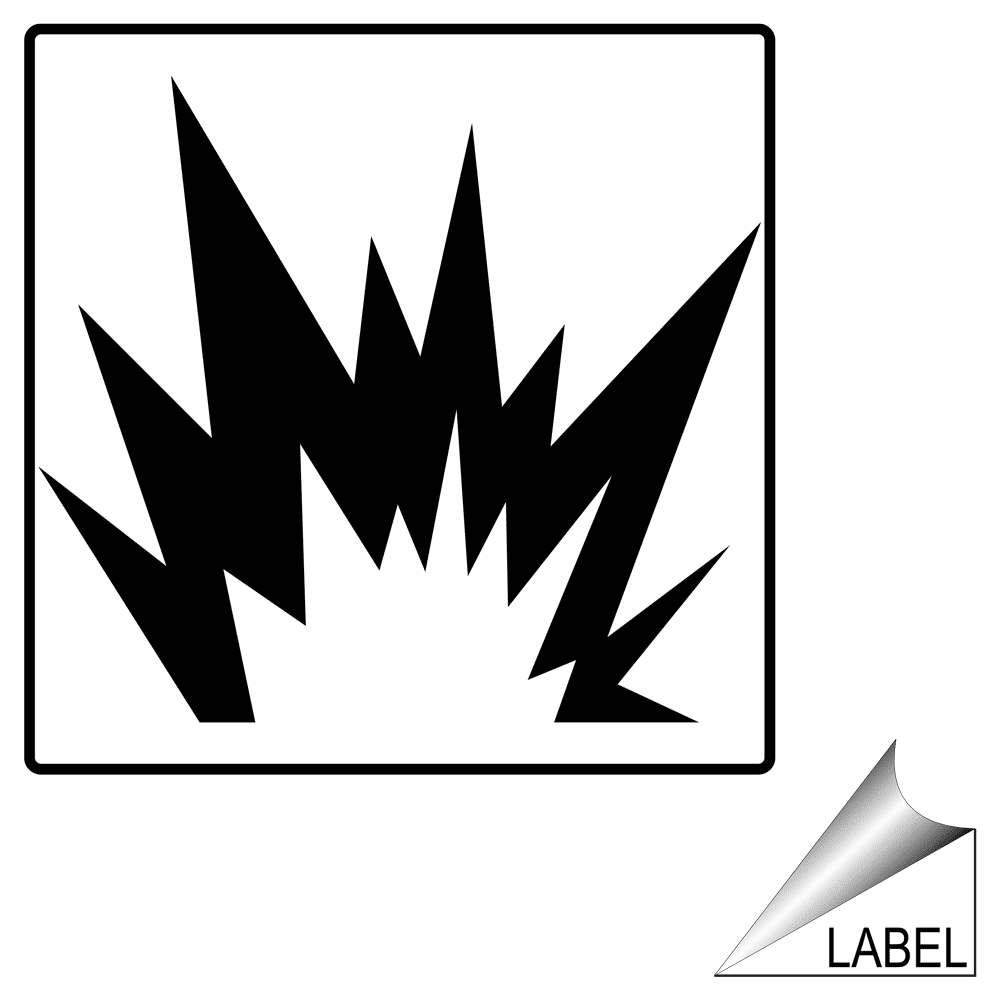 Arc Flash Arc Flash Symbol Label / Sticker - White Reflective