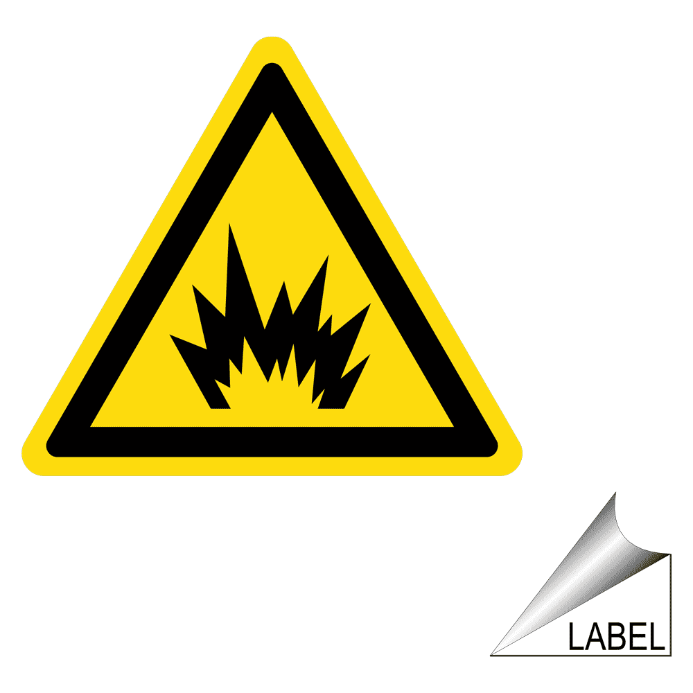 Arc Flash Arc Flash Symbol Label / Sticker - Yellow Reflective