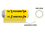 ASME A13.1 HG Vap Ammonia High Plastic Pipe Wrap PIPE-14883-WRAP