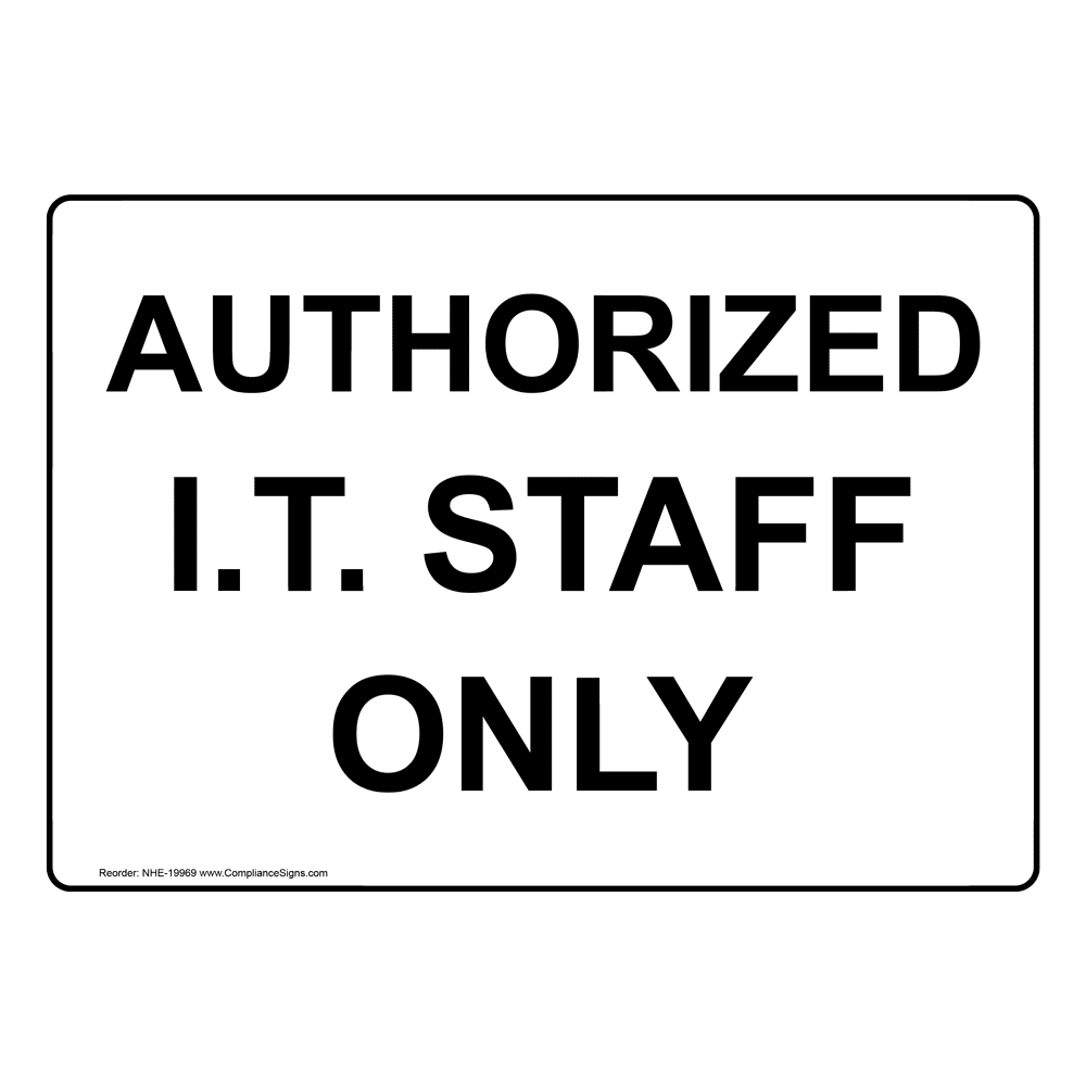 Staff Only Plastic Sign or Sticker All Sizes & Materials 190mm x 60mm 