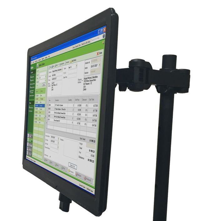 EcoCart Single Post Mount Monitor Holder