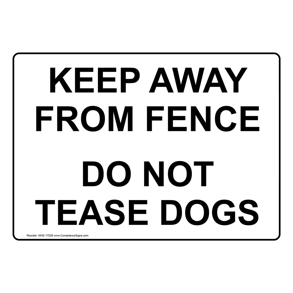 Keep dogs clearance away