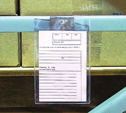 4 in. x 6 in. Job Ticket and Card Holder 25 pk
