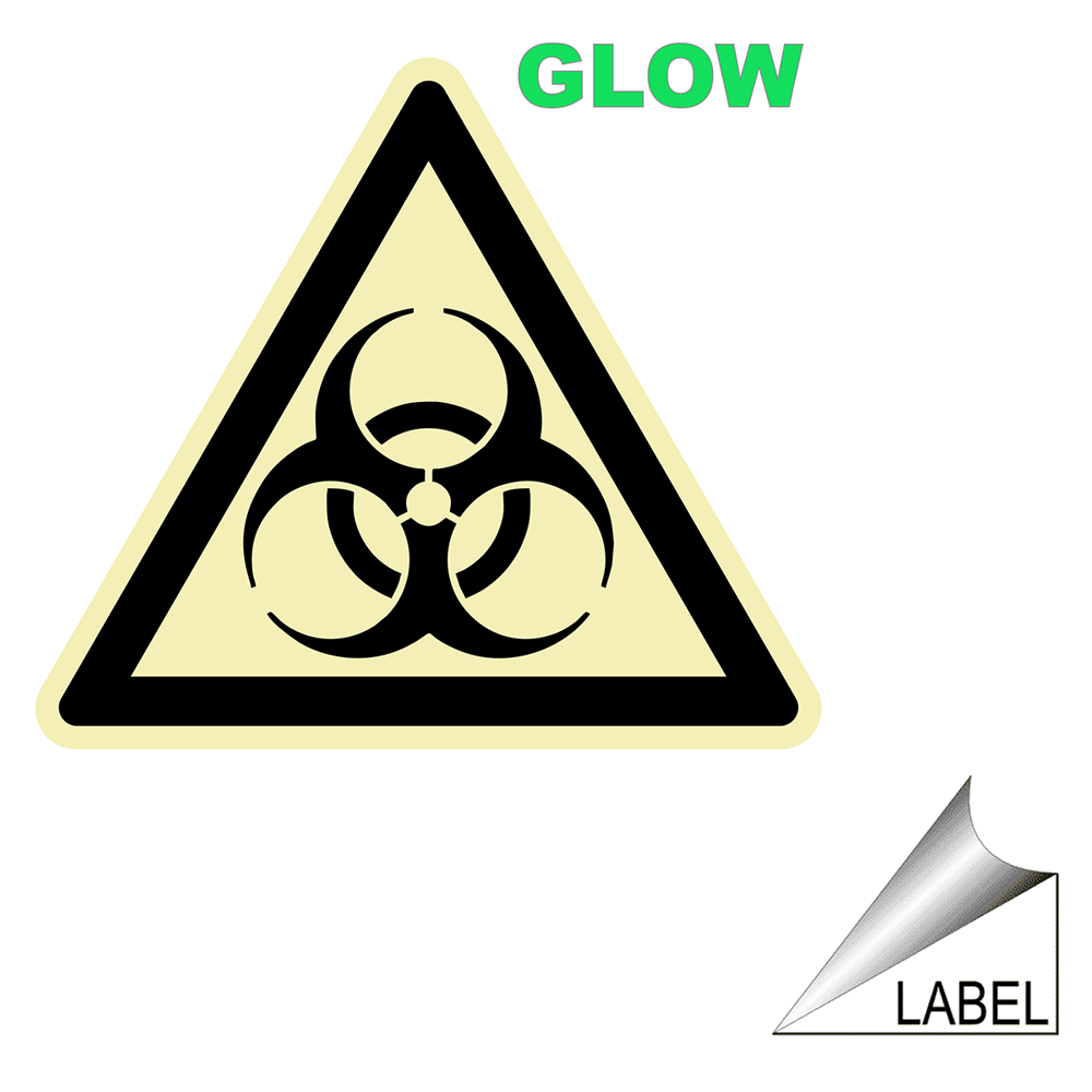 Yellow Biohazard Symbol. Classic Round Sticker
