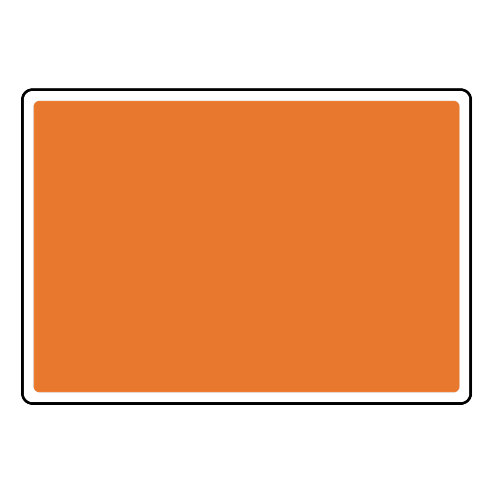 orange construction sign