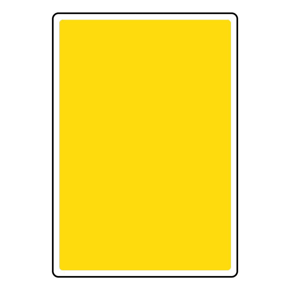 Blank Write-On Sign Facilities Vertical Sign - Yellow - 6 Sizes